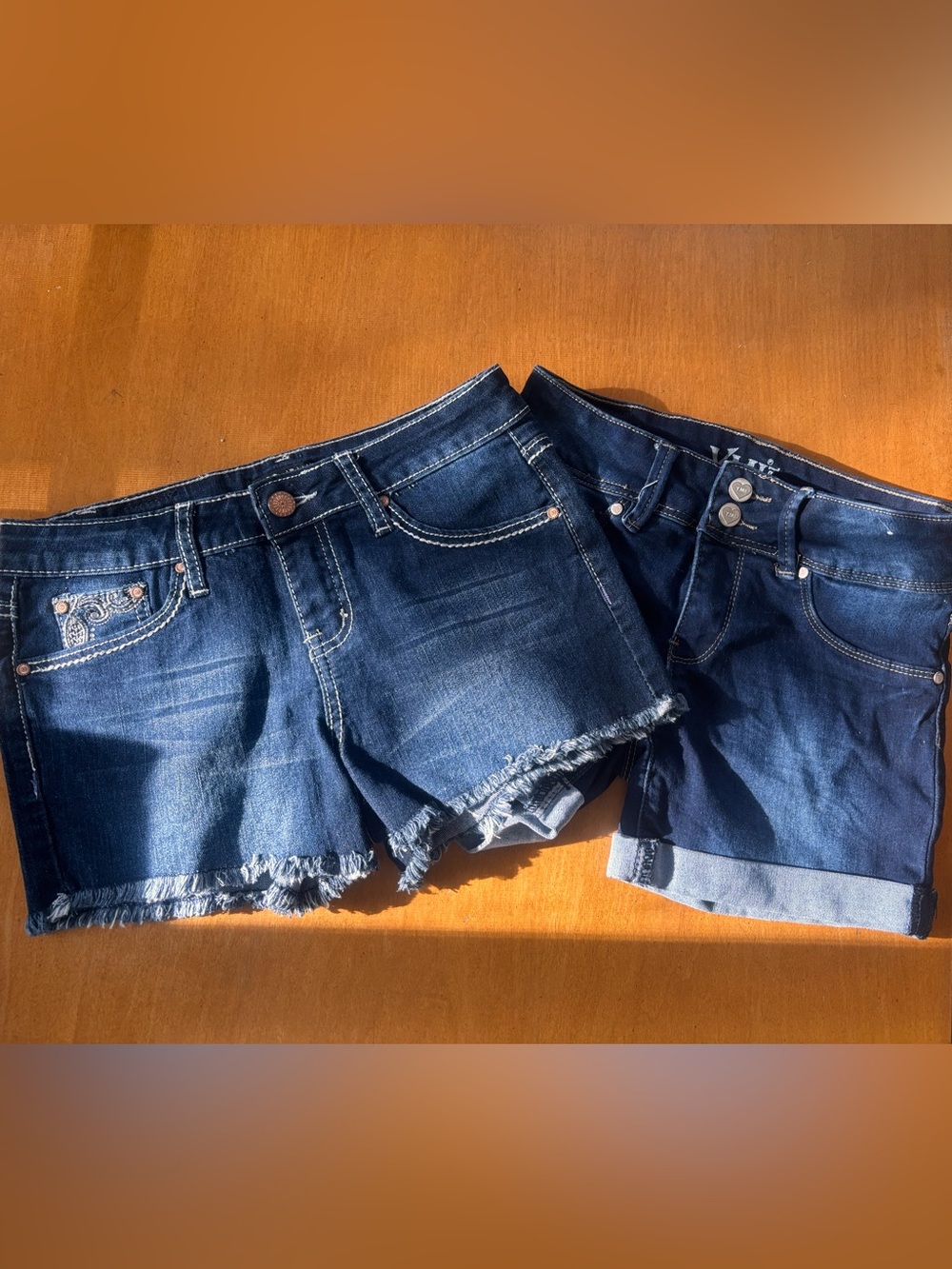 Bundle of 2 Pairs of Junior Size 12 Denim Shorts – Both NWOT!